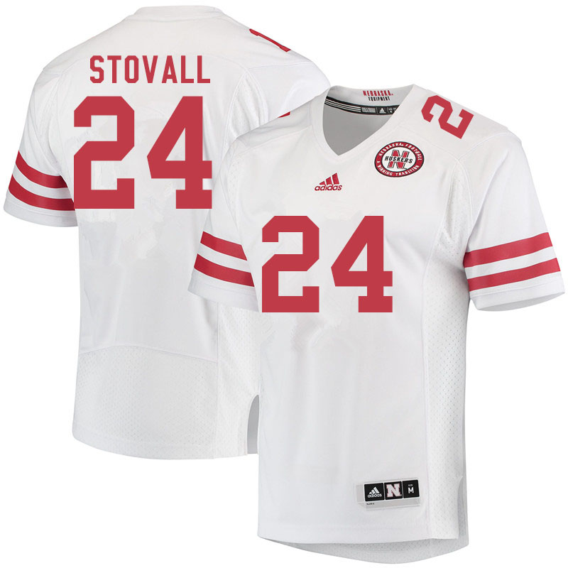 Men #24 Jeramiah Stovall Nebraska Cornhuskers College Football Jerseys Sale-White